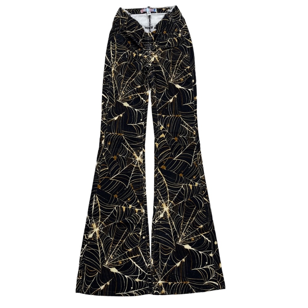 Urban Outfitters Spider Web Print Ruched V-Front Pant 24